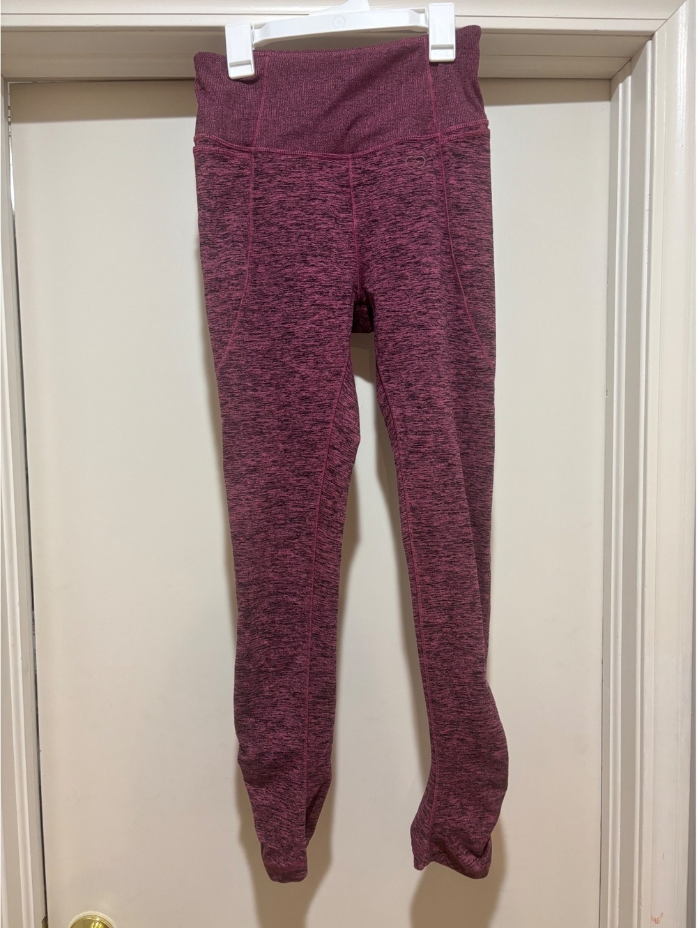 Calia High Rise Ruched Space Dye Leggings Purple Women’s Small